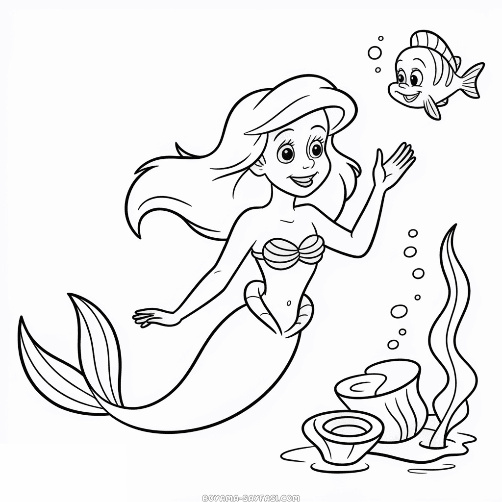 Disney Ariel Boyama Sayfası