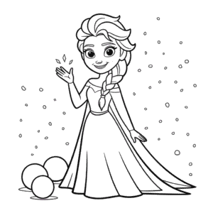 Disney Elsa Boyama Sayfası