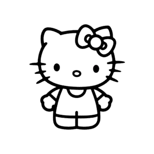 Güzel Hello Kitty Boyama Sayfası