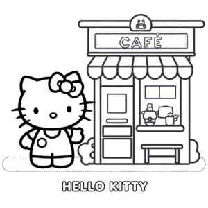 Hello Kitty Kafe Boyama Sayfası