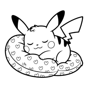 Sevimli Pikachu Boyama Sayfası