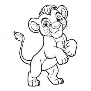 Aslan Kral Simba Boyama Sayfası
