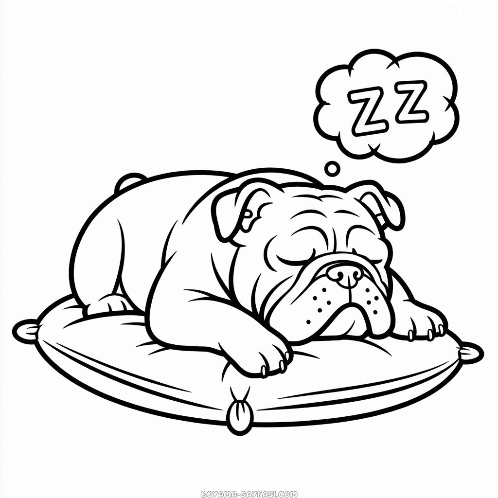 Bulldog Boyama Sayfası