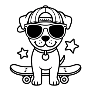 Havalı Köpek Boyama Sayfası