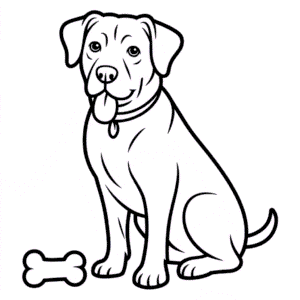 Yetişkin Köpek Boyama Sayfası