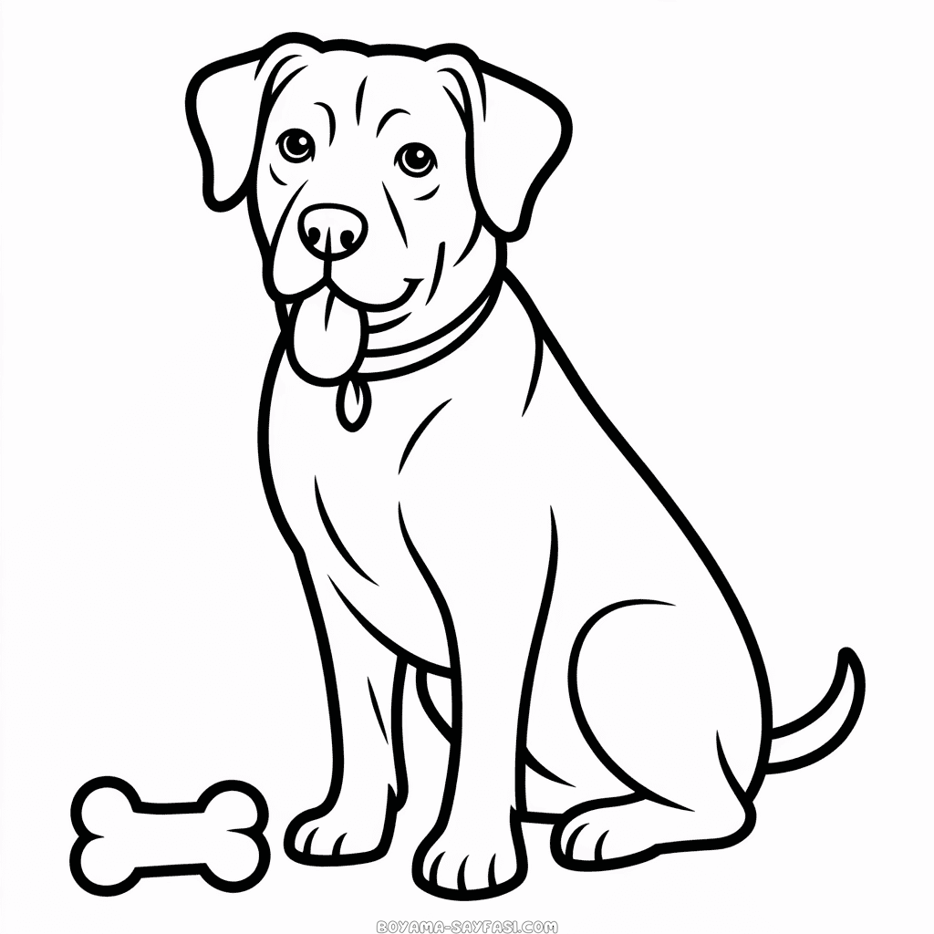 Yetişkin Köpek Boyama Sayfası