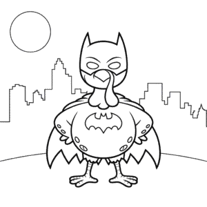 Batman Türkiye Boyama Sayfası