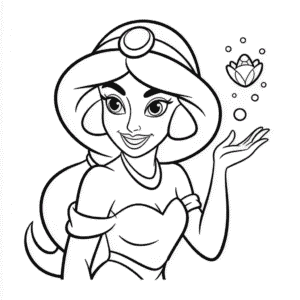 Disney Yasemin Boyama Sayfası