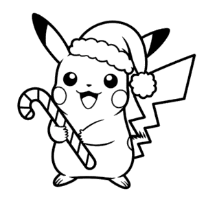 Noel Pikachu Boyama Sayfası
